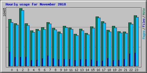 Hourly usage for November 2018