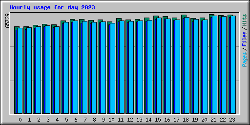 Hourly usage for May 2023