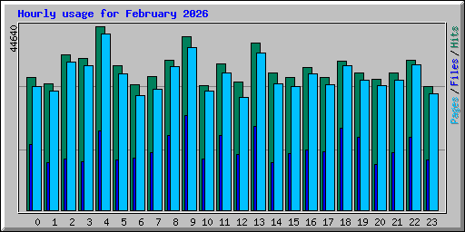 Hourly usage for February 2026