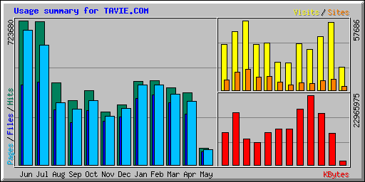 Usage summary for TAVIE.COM